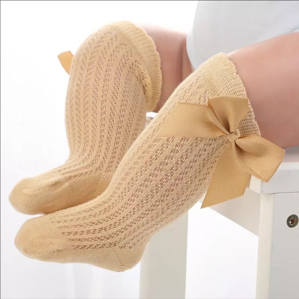 5 Pairs Knee high Socks for baby girls - Picture 10 of 16